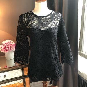 St. Bernard for Dunnes black lace top